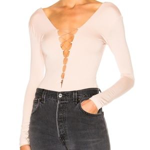 T by Alexander Wang Light Pink Bodysuit